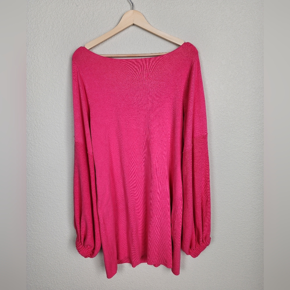 Free People Bright Pink Sweater Dress